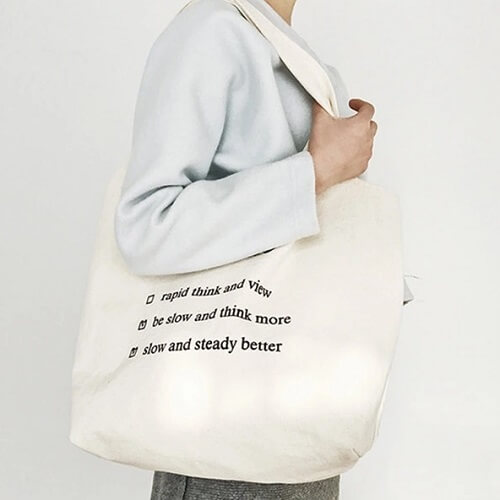 branded canvas tote bag