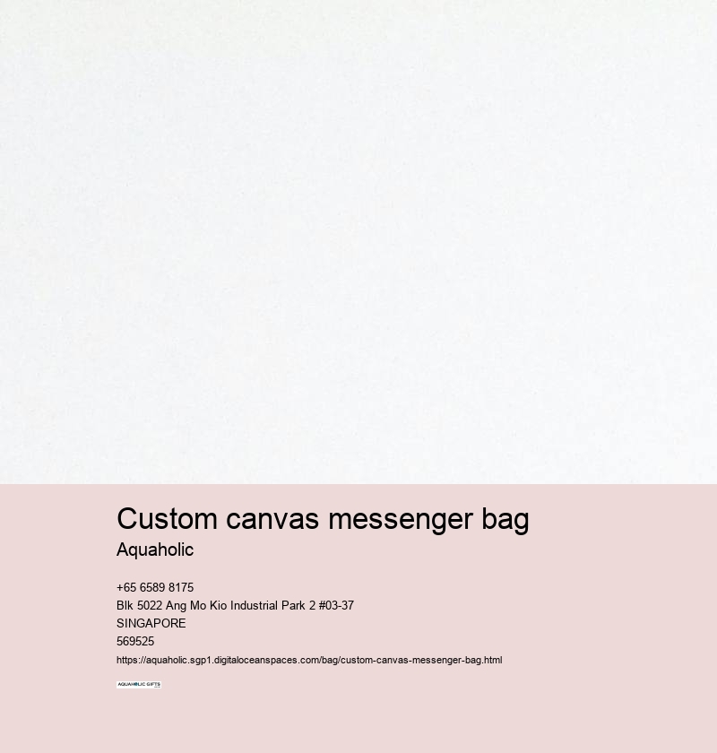 custom canvas messenger bag