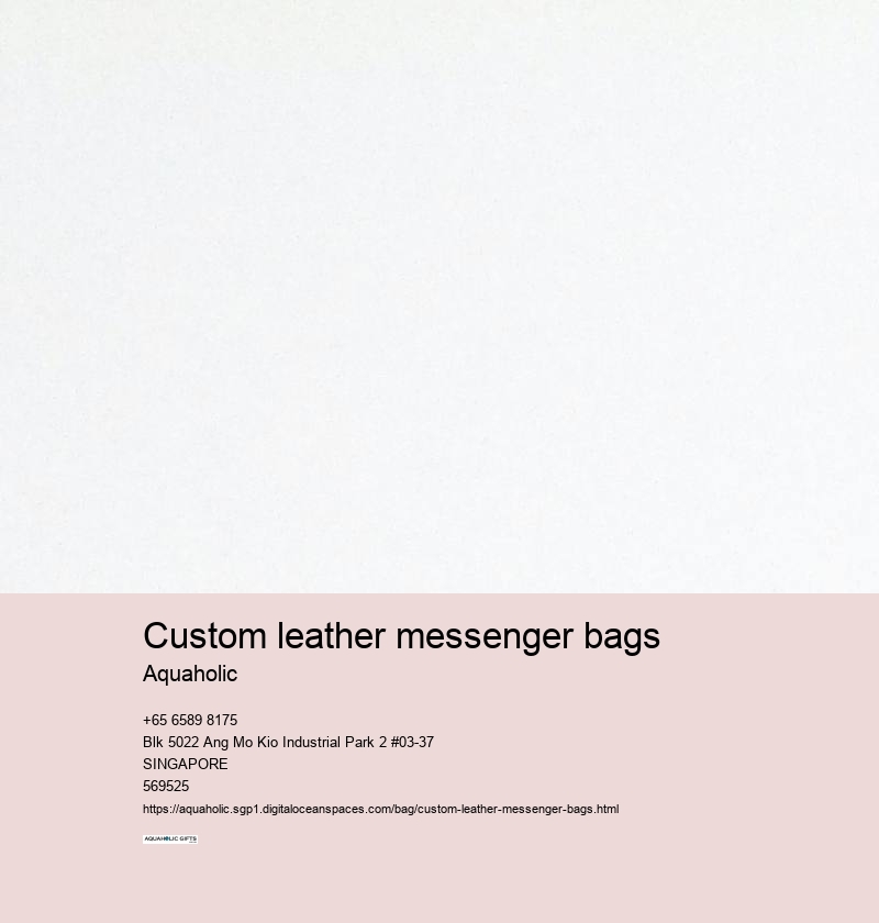 custom leather messenger bags