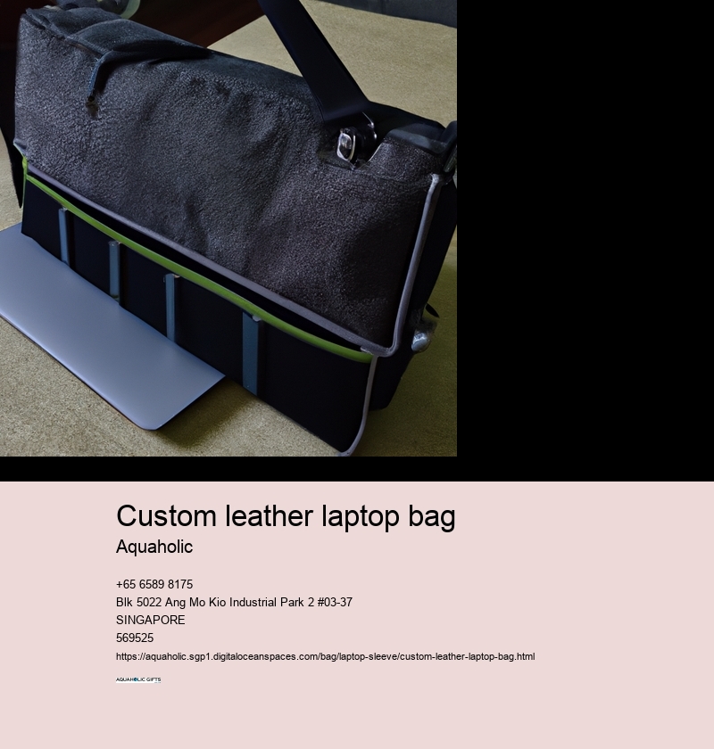 custom leather laptop bag